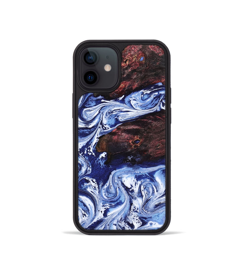 iPhone 12 mini Wood Phone Case - Sylvie (Blue, 802342)