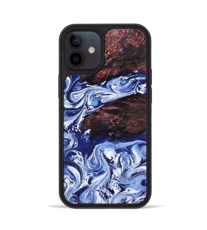 iPhone 12 Wood Phone Case - Sylvie (Blue, 802342)