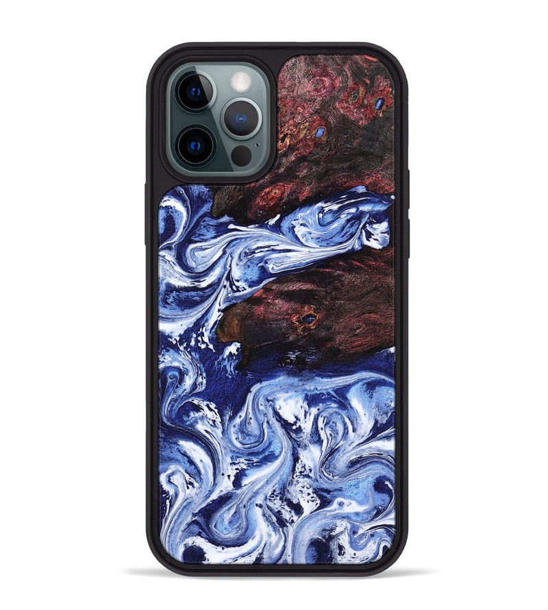 iPhone 12 Pro Max Wood Phone Case - Sylvie (Blue, 802342)