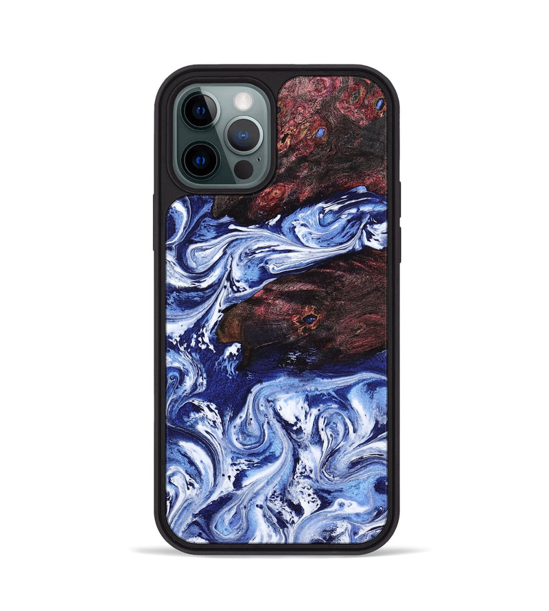 iPhone 12 Pro Wood Phone Case - Sylvie (Blue, 802342)