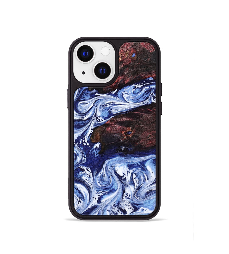 iPhone 13 mini Wood Phone Case - Sylvie (Blue, 802342)
