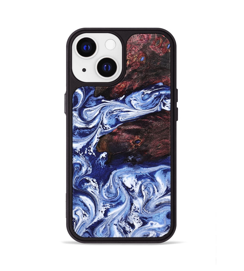 iPhone 13 Wood Phone Case - Sylvie (Blue, 802342)