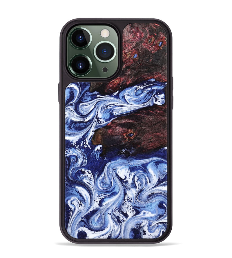 iPhone 13 Pro Max Wood Phone Case - Sylvie (Blue, 802342)