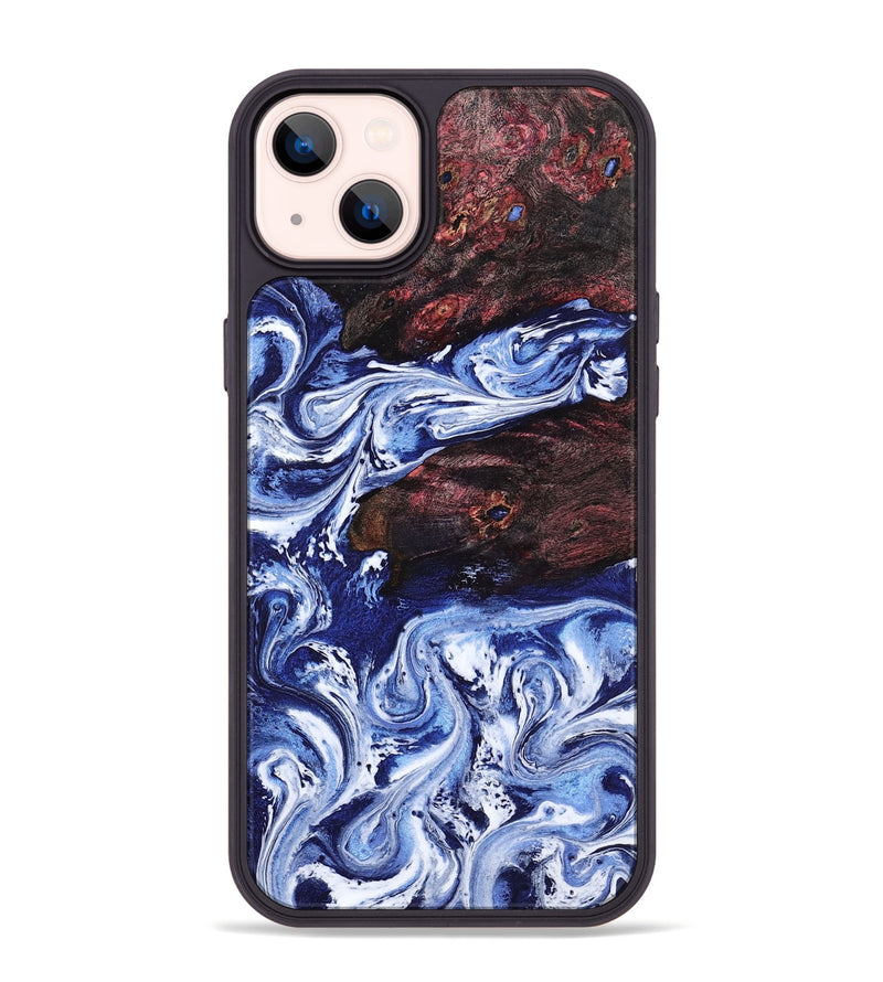 iPhone 14 Plus Wood Phone Case - Sylvie (Blue, 802342)