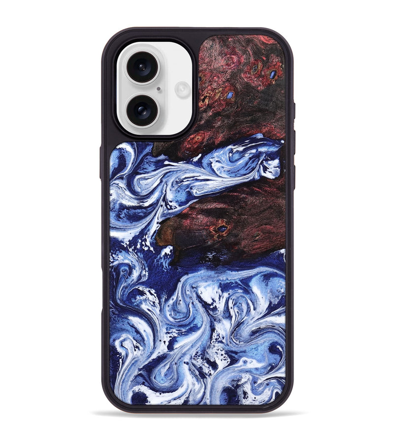 iPhone 16 Plus Wood Phone Case - Sylvie (Blue, 802342)