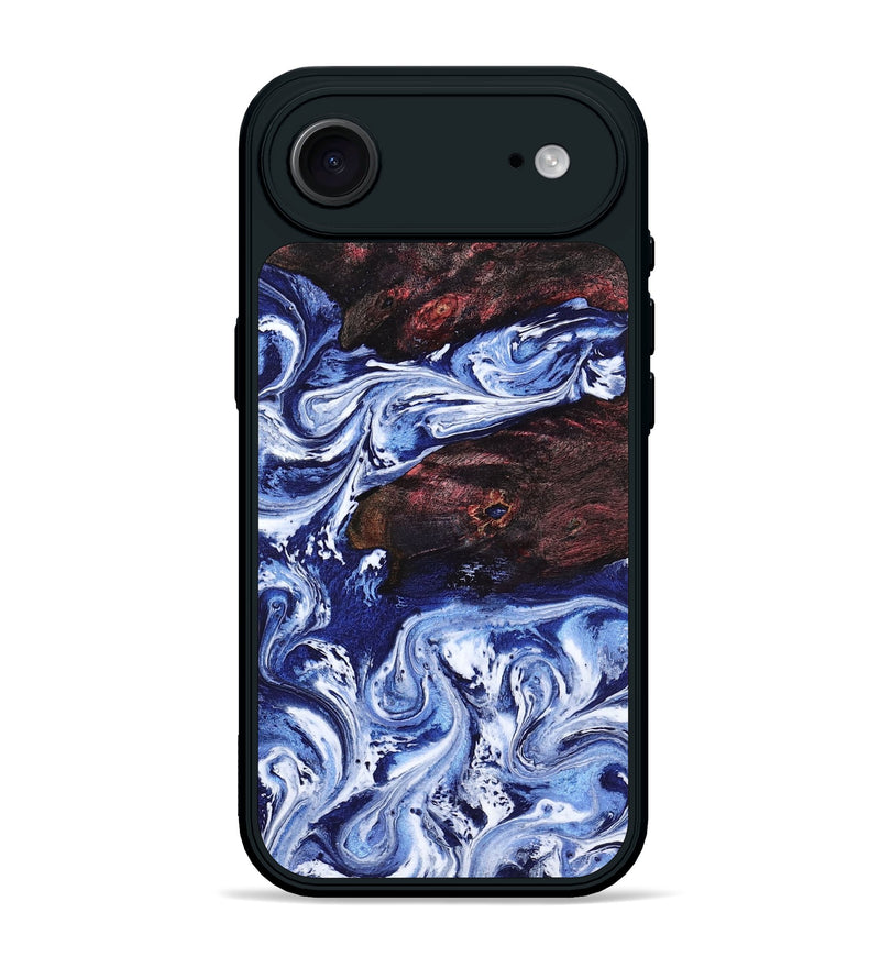 iPhone 17 Air Wood Phone Case - Sylvie (Blue, 802342)