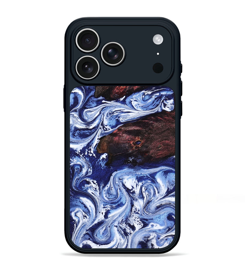 iPhone 17 Pro Max Wood Phone Case - Sylvie (Blue, 802342)