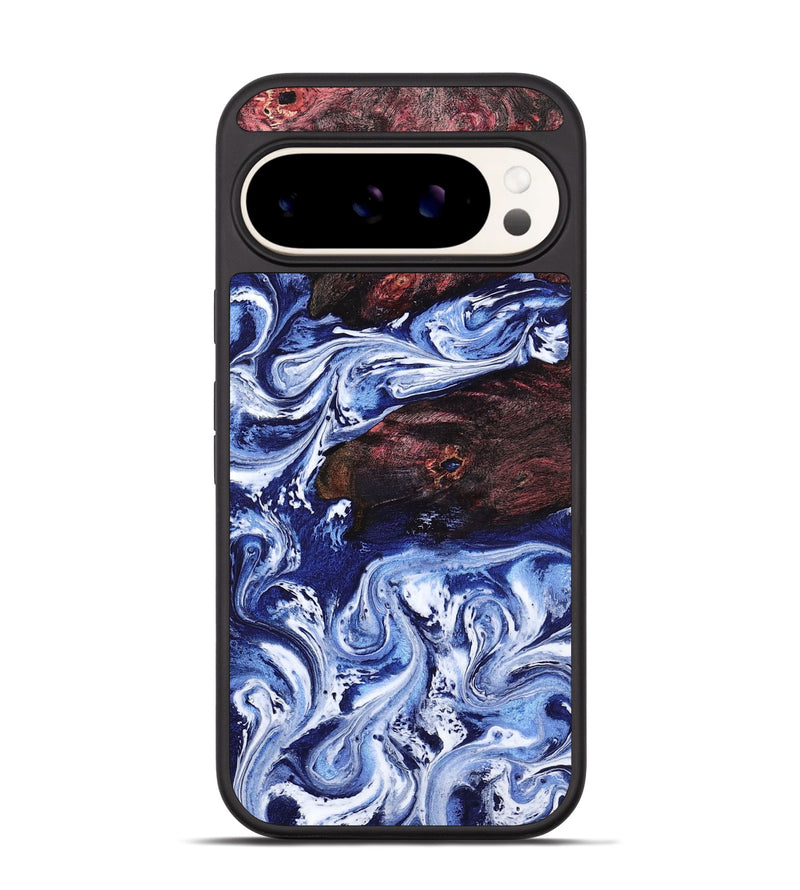 Pixel 9 Wood Phone Case - Sylvie (Blue, 802342)