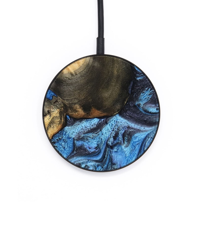 Circle Wood Wireless Charger - Rodrigo (Blue, 802343)