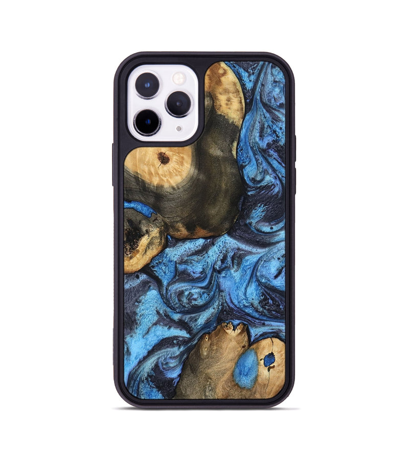 iPhone 11 Pro Wood Phone Case - Rodrigo (Blue, 802343)