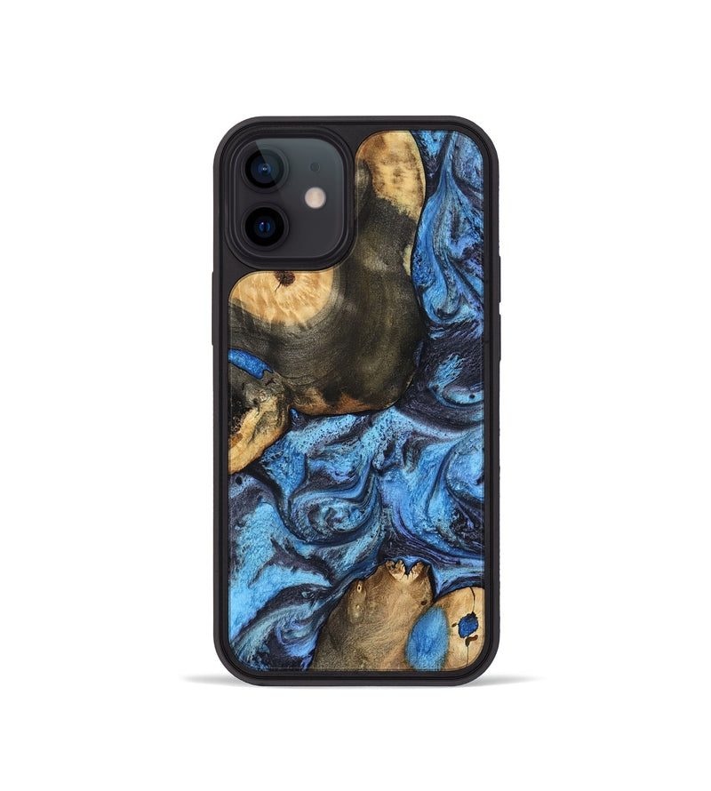 iPhone 12 mini Wood Phone Case - Rodrigo (Blue, 802343)