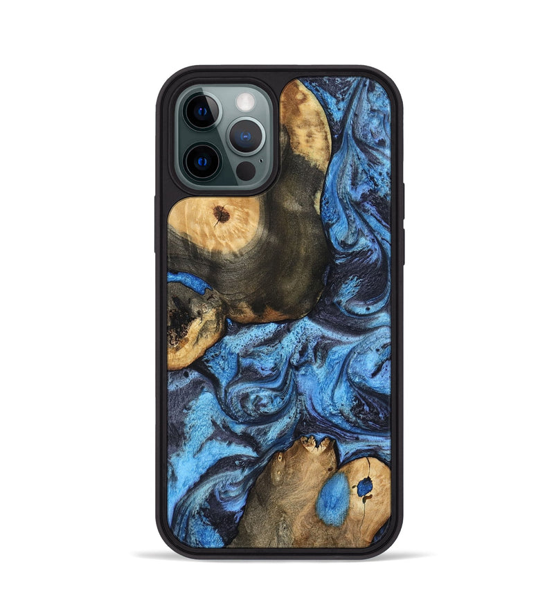 iPhone 12 Pro Wood Phone Case - Rodrigo (Blue, 802343)