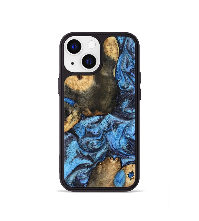 iPhone 13 mini Wood Phone Case - Rodrigo (Blue, 802343)