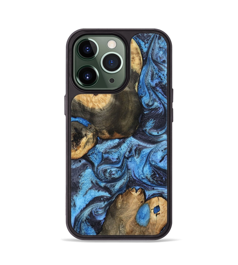 iPhone 13 Pro Wood Phone Case - Rodrigo (Blue, 802343)