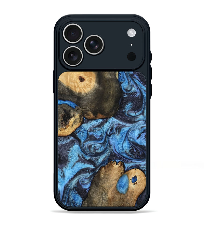 iPhone 17 Pro Max Wood Phone Case - Rodrigo (Blue, 802343)