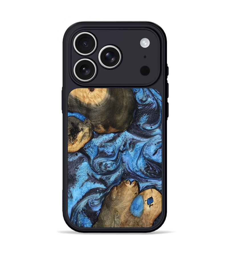iPhone 17 Pro Wood Phone Case - Rodrigo (Blue, 802343)