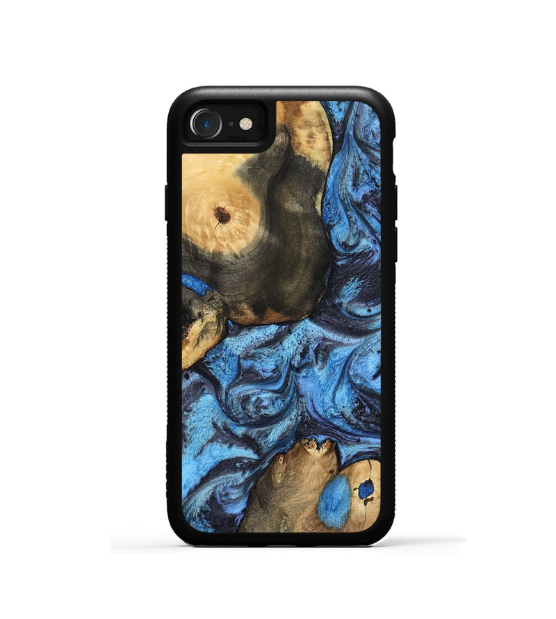 iPhone SE Wood Phone Case - Rodrigo (Blue, 802343)