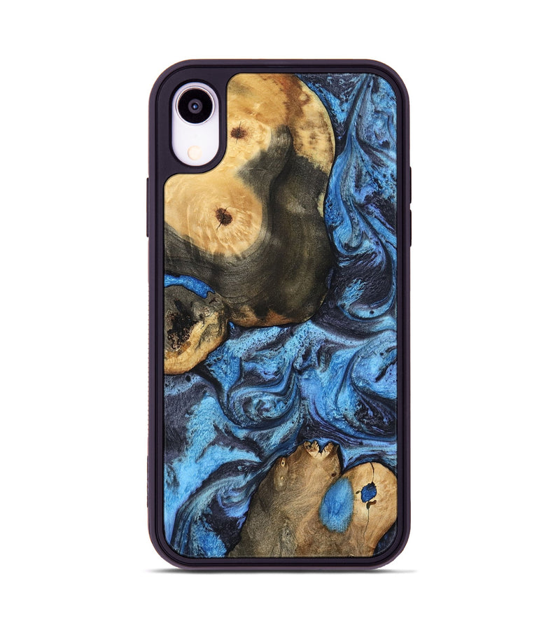 iPhone Xr Wood Phone Case - Rodrigo (Blue, 802343)