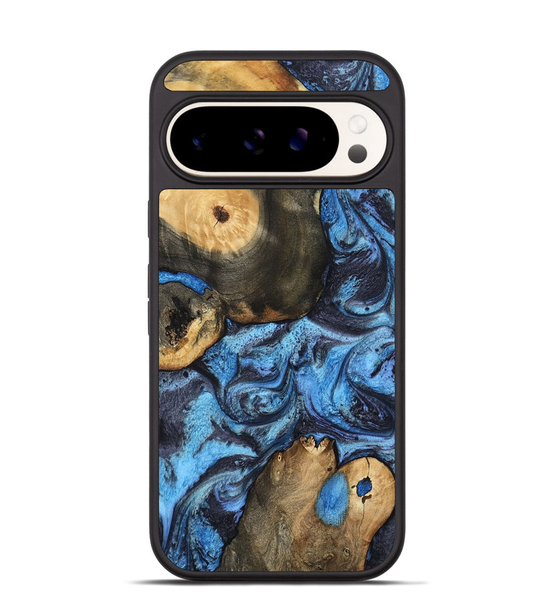 Pixel 9 Pro Wood Phone Case - Rodrigo (Blue, 802343)