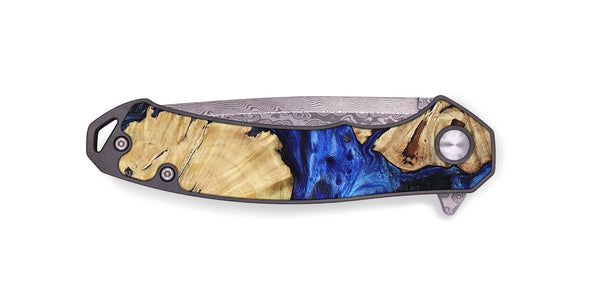 EDC Wood Pocket Knife - Meadow (Blue, 802344)