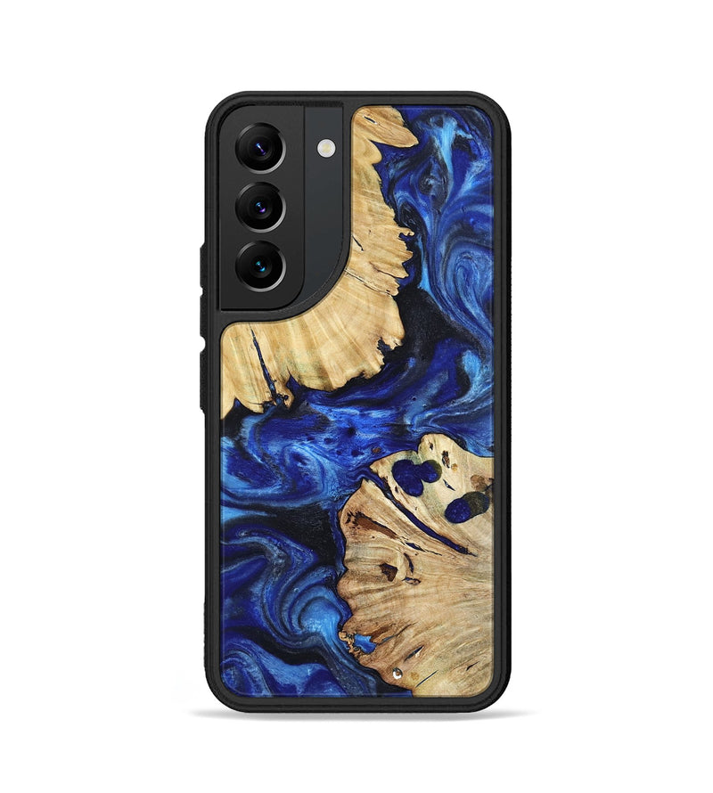 Galaxy S22 Wood Phone Case - Meadow (Blue, 802344)