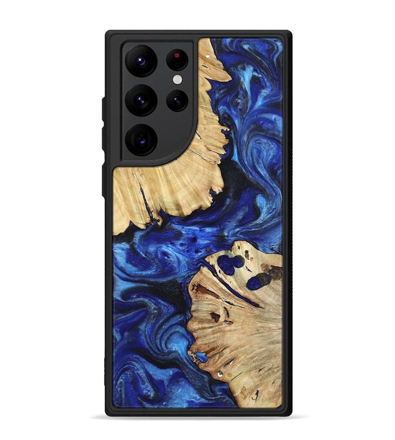 Galaxy S22 Ultra Wood Phone Case - Meadow (Blue, 802344)