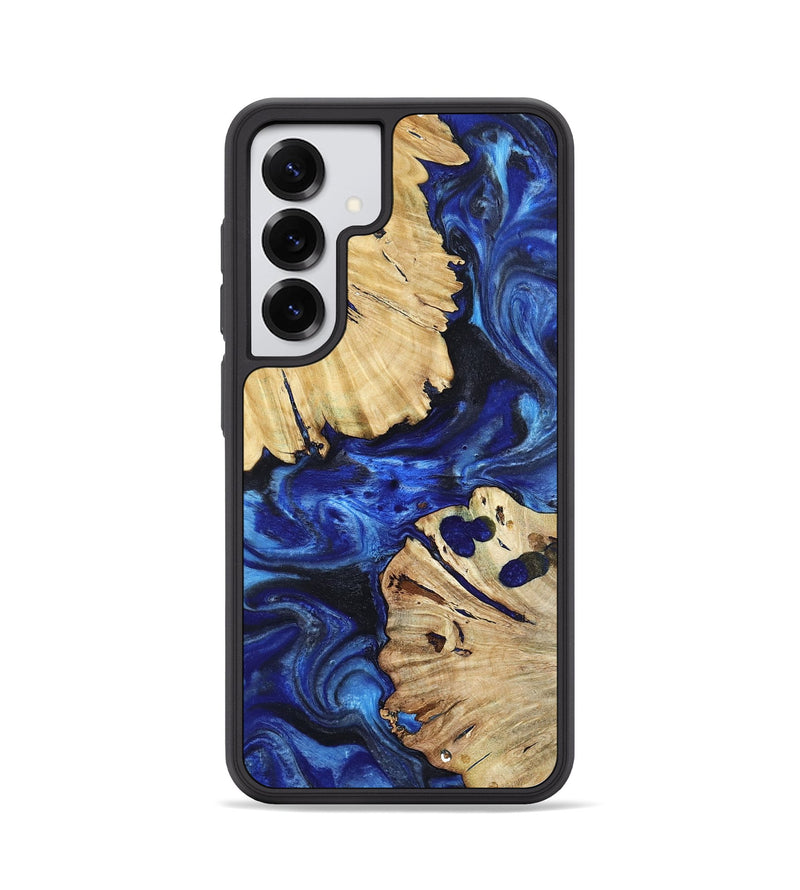 Galaxy S25 Wood Phone Case - Meadow (Blue, 802344)