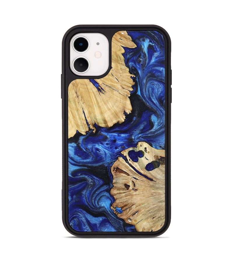 iPhone 11 Wood Phone Case - Meadow (Blue, 802344)