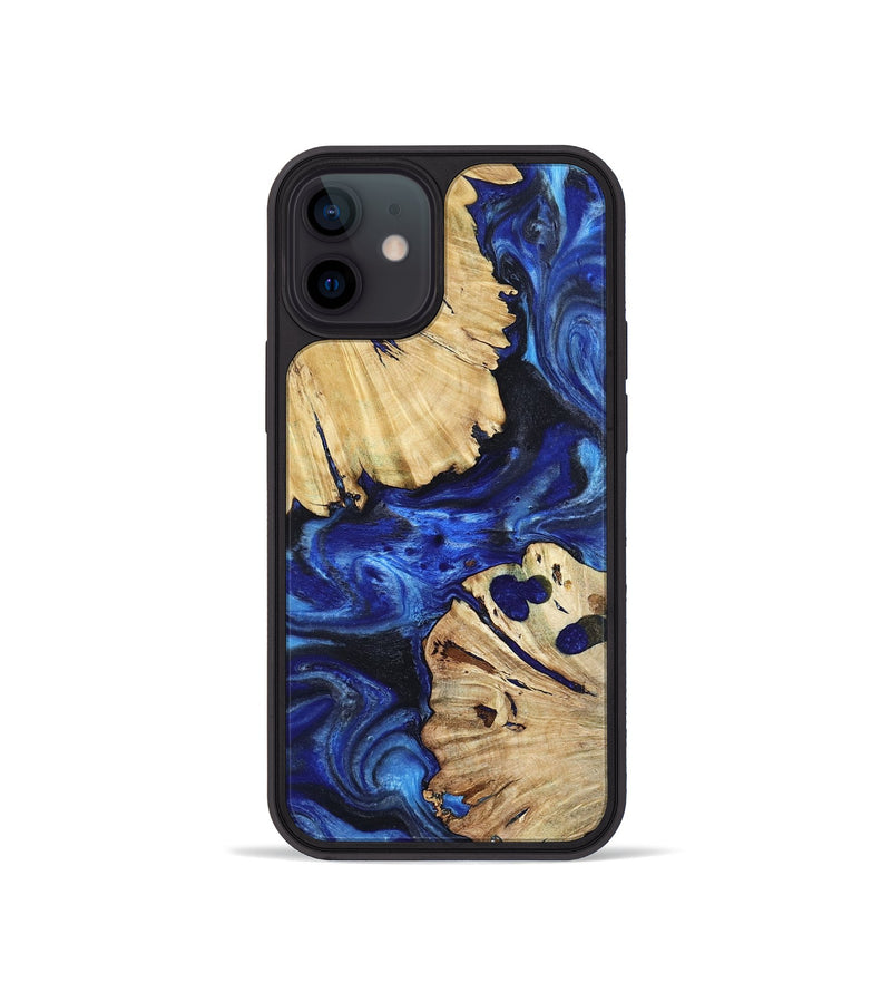 iPhone 12 mini Wood Phone Case - Meadow (Blue, 802344)