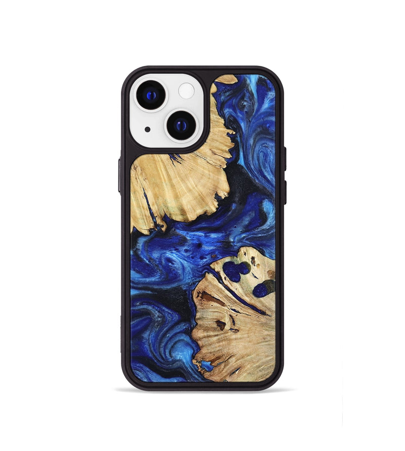 iPhone 13 mini Wood Phone Case - Meadow (Blue, 802344)