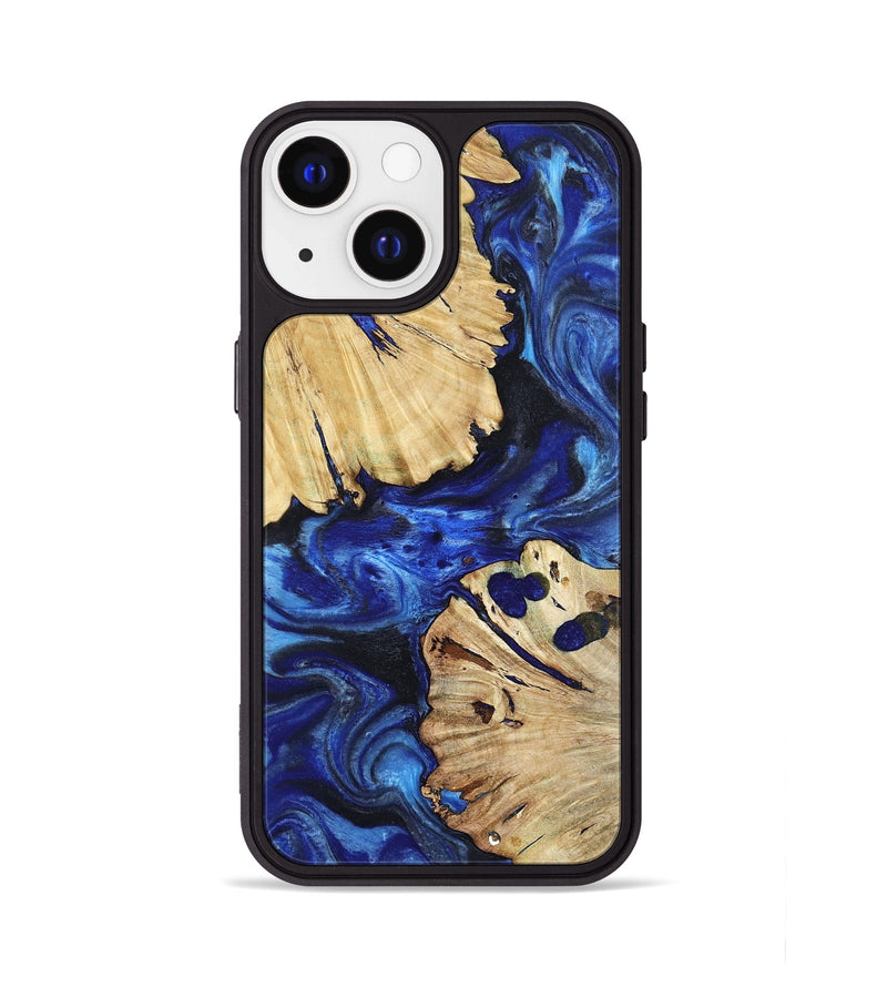 iPhone 13 Wood Phone Case - Meadow (Blue, 802344)