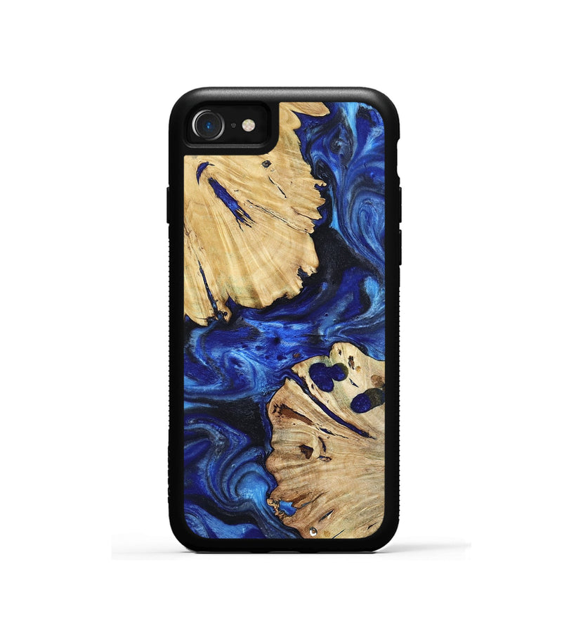 iPhone SE Wood Phone Case - Meadow (Blue, 802344)