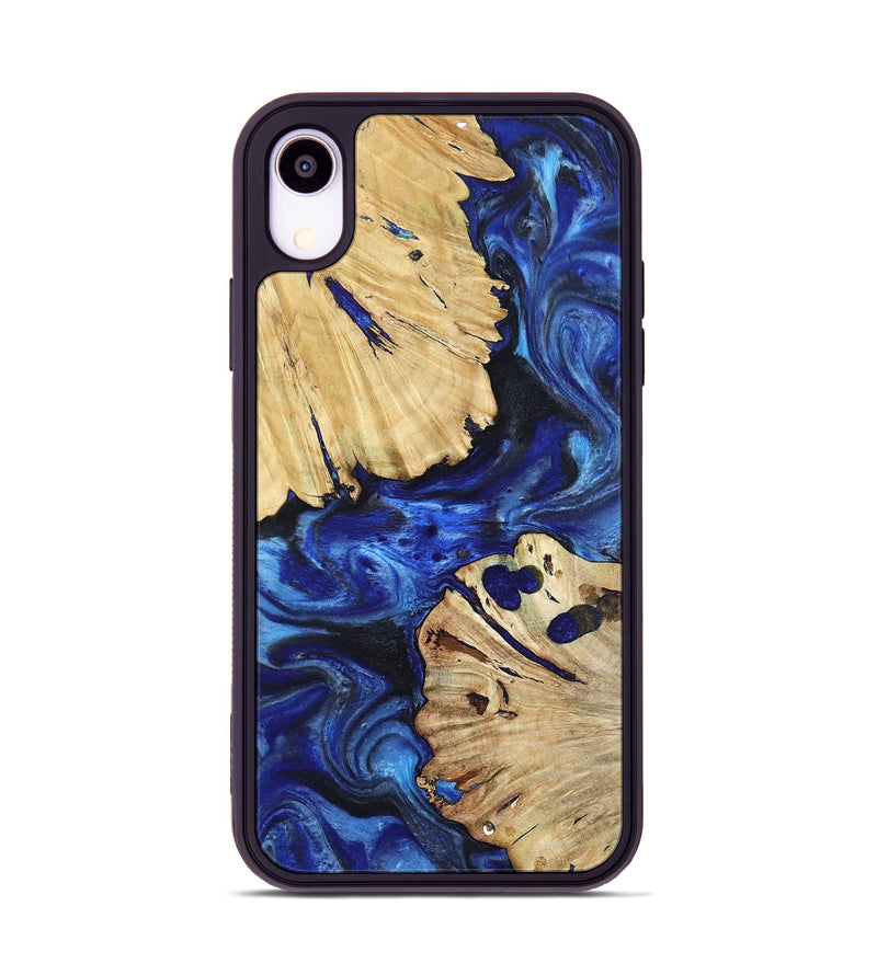 iPhone Xr Wood Phone Case - Meadow (Blue, 802344)