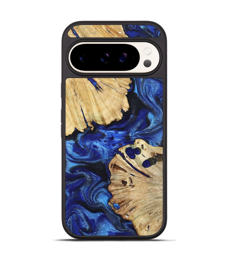 Pixel 9 Wood Phone Case - Meadow (Blue, 802344)