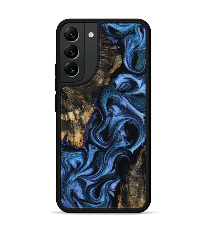 Galaxy S22 Plus Wood Phone Case - Carlene (Blue, 802345)