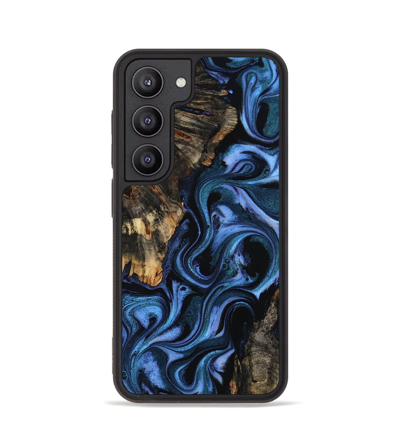 Galaxy S23 Wood Phone Case - Carlene (Blue, 802345)
