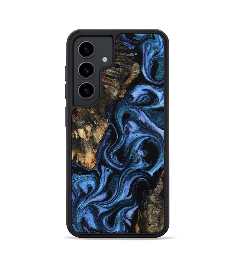 Galaxy S24 Wood Phone Case - Carlene (Blue, 802345)