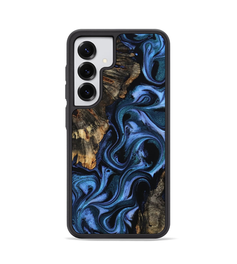 Galaxy S25 Wood Phone Case - Carlene (Blue, 802345)