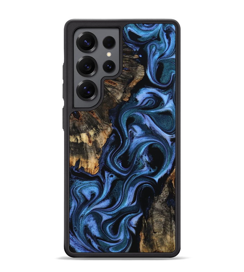Galaxy S25 Ultra Wood Phone Case - Carlene (Blue, 802345)