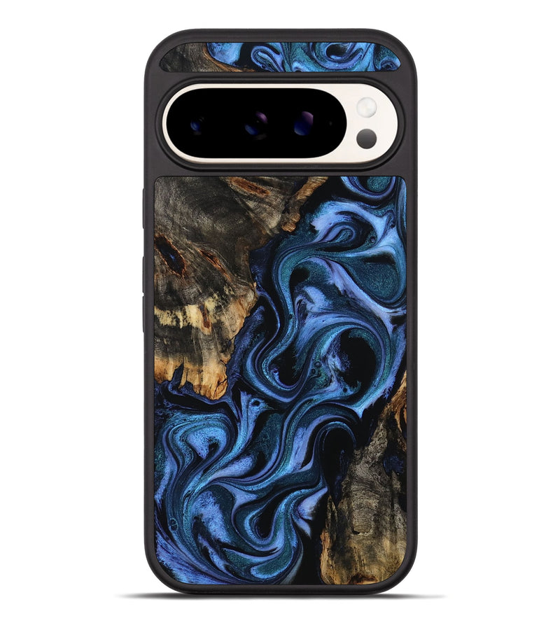 Pixel 10 Pro XL Wood Phone Case - Carlene (Blue, 802345)