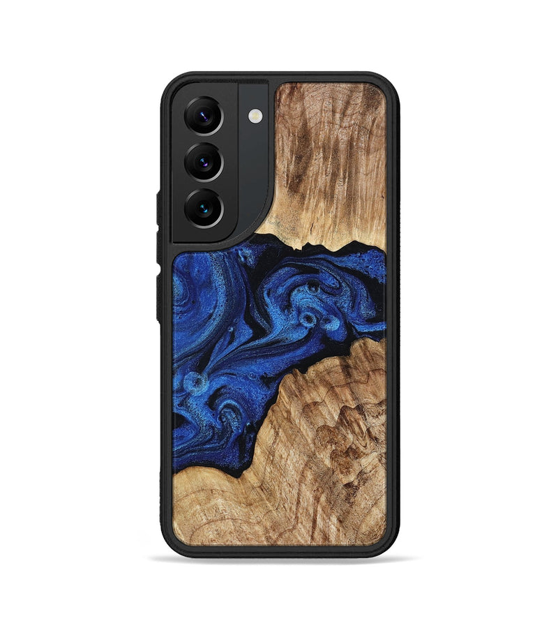Galaxy S22 Wood Phone Case - Ciara (Blue, 802347)