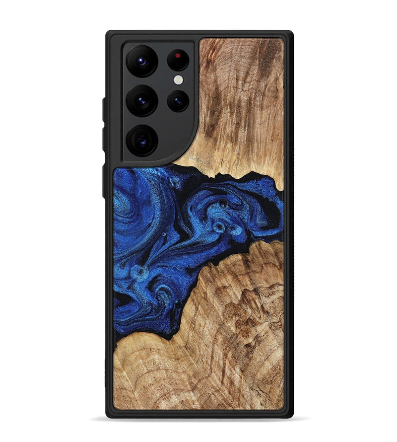 Galaxy S22 Ultra Wood Phone Case - Ciara (Blue, 802347)