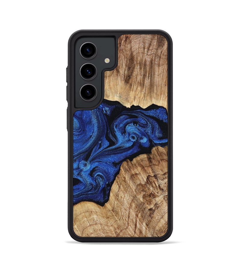 Galaxy S24 Wood Phone Case - Ciara (Blue, 802347)