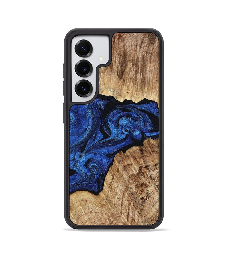 Galaxy S25 Wood Phone Case - Ciara (Blue, 802347)