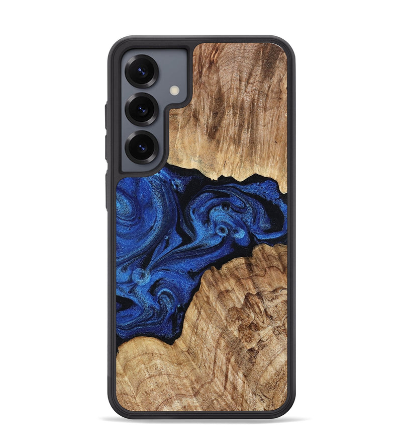 Galaxy S25 Plus Wood Phone Case - Ciara (Blue, 802347)