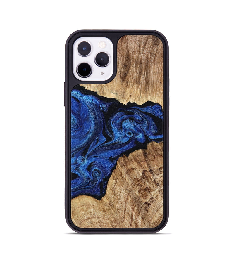 iPhone 11 Pro Wood Phone Case - Ciara (Blue, 802347)