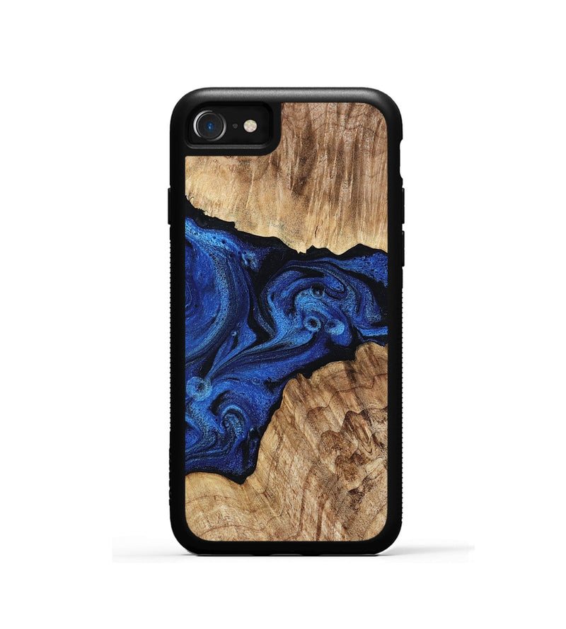 iPhone SE Wood Phone Case - Ciara (Blue, 802347)