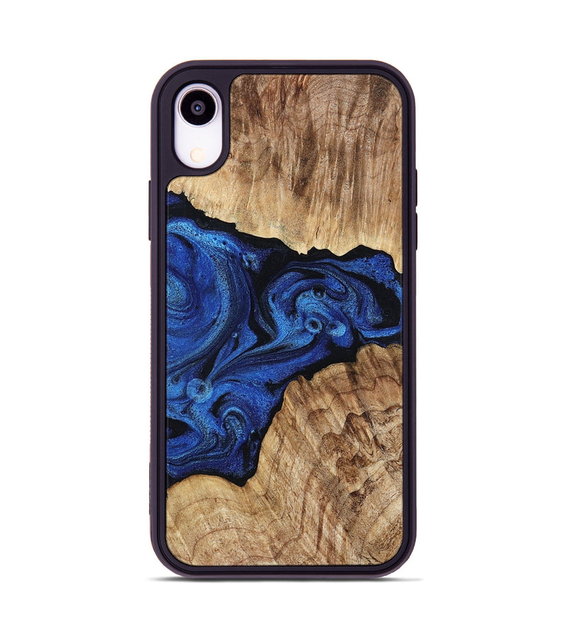 iPhone Xr Wood Phone Case - Ciara (Blue, 802347)