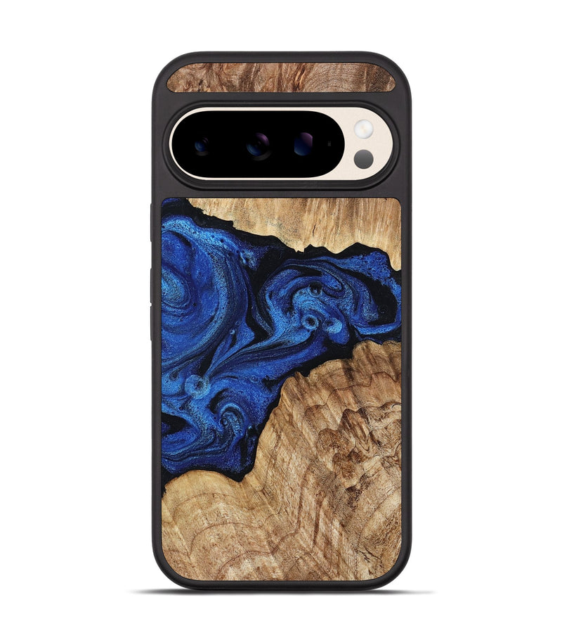 Pixel 10 Wood Phone Case - Ciara (Blue, 802347)