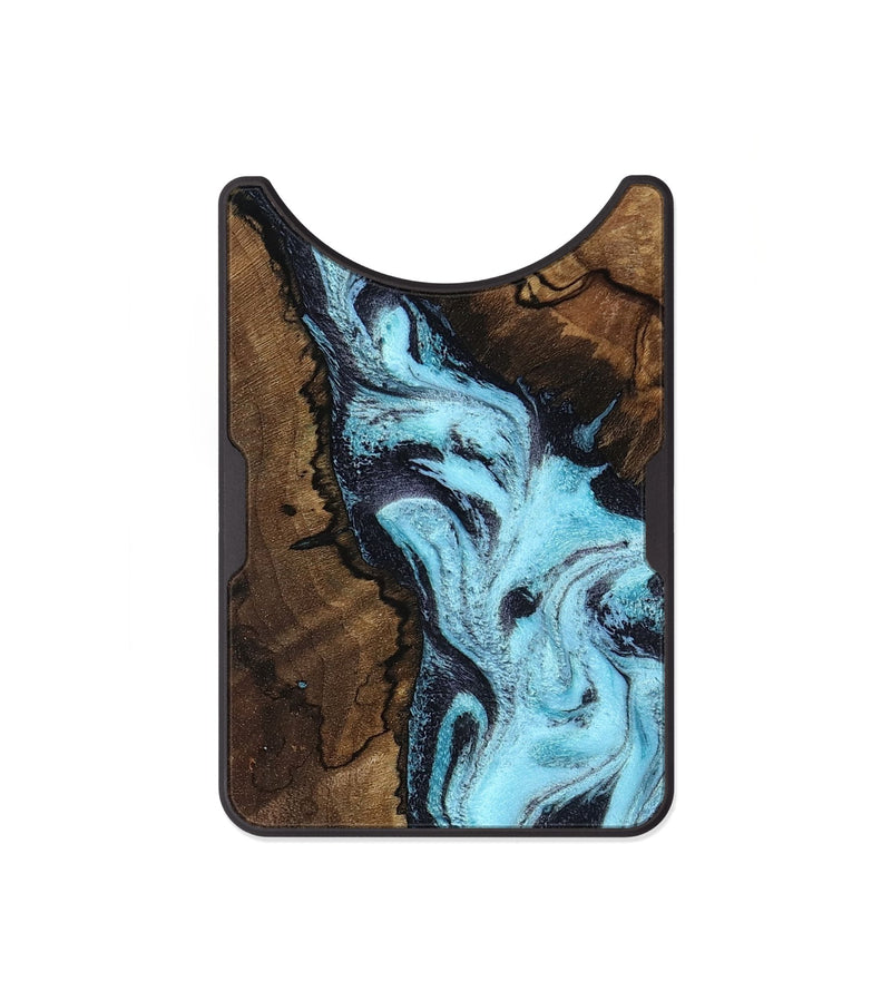 Alloy Wood Wallet - Lucille (Blue, 802348)